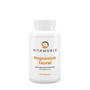 Vitaworld Taurato de Magnésio (120 cápsulas) - Viking Supplements