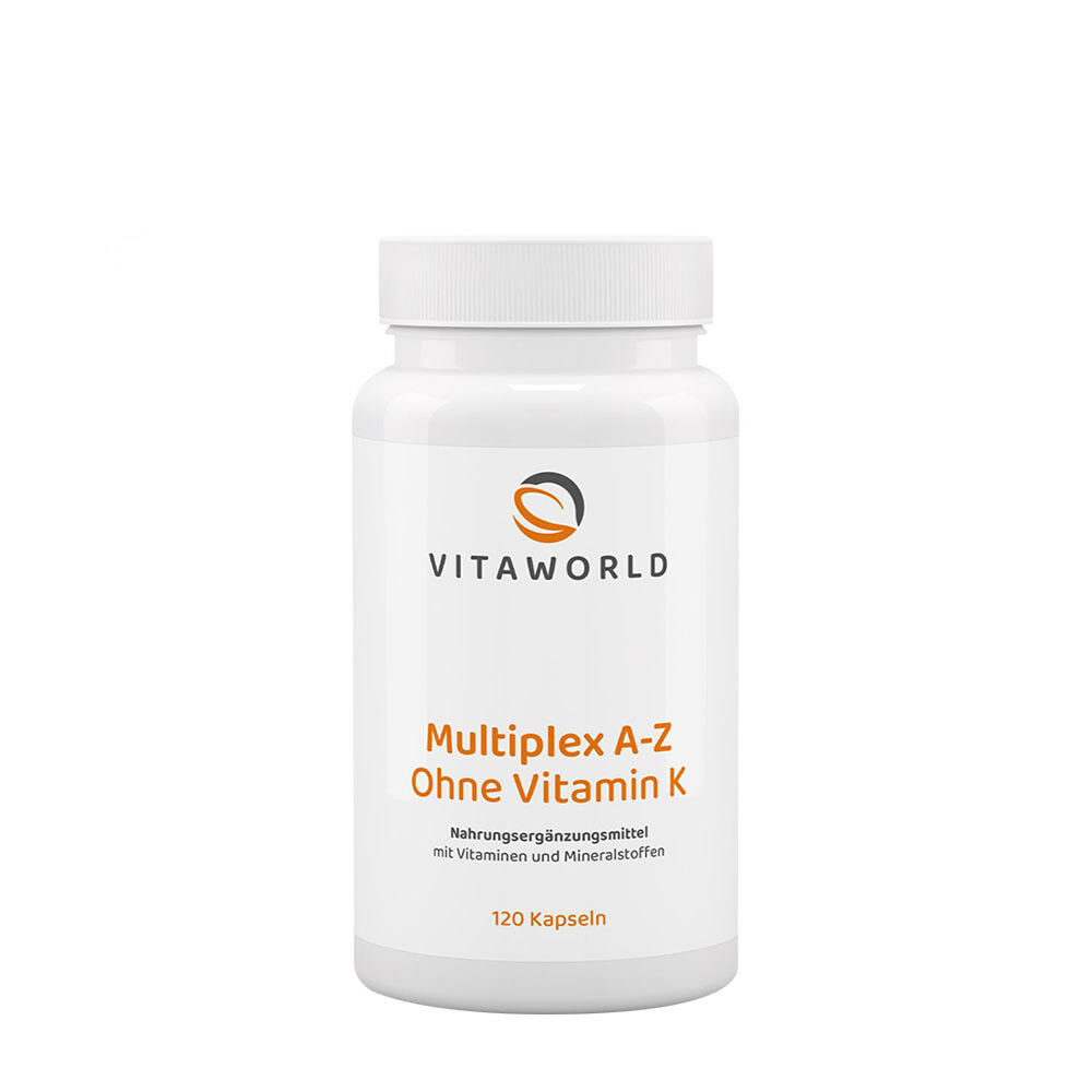 Vitaworld Multiplex A-Z Without Vitamin K (120 Capsules) - Viking Supplements