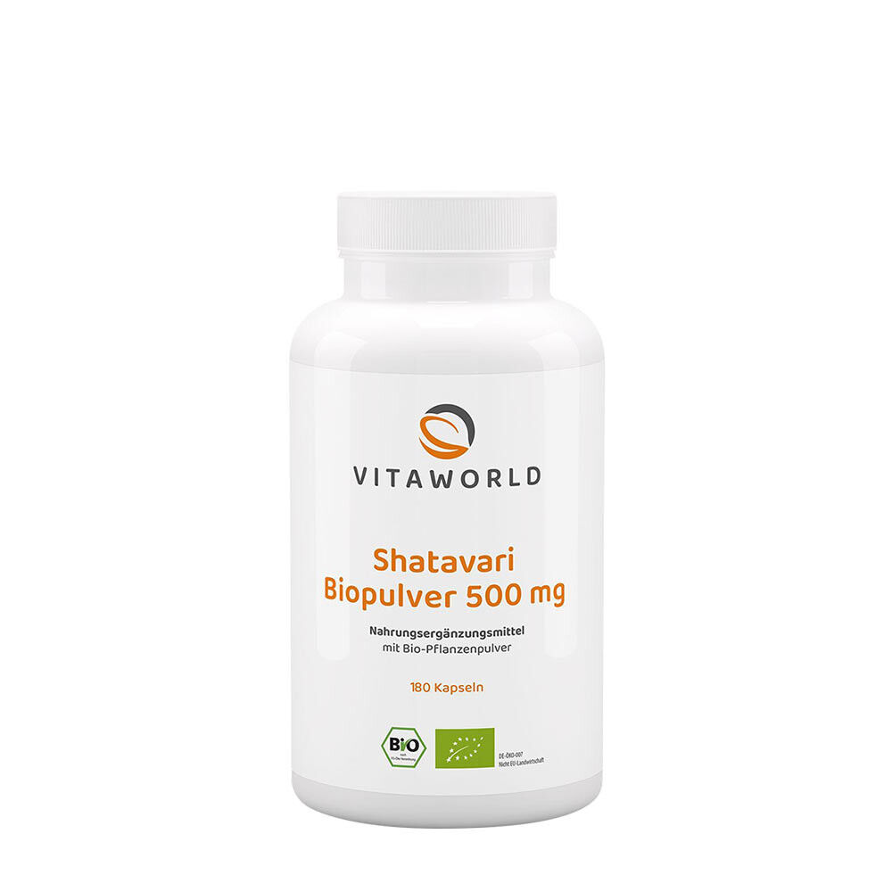 Vitaworld Shatavari 500 mg Organic (180 Capsules) - Viking Supplements