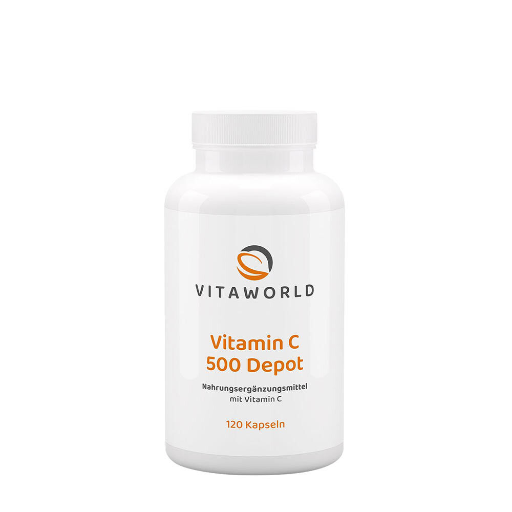 Vitaworld Vitamin C 500 Depot (120 Capsules) - Viking Supplements