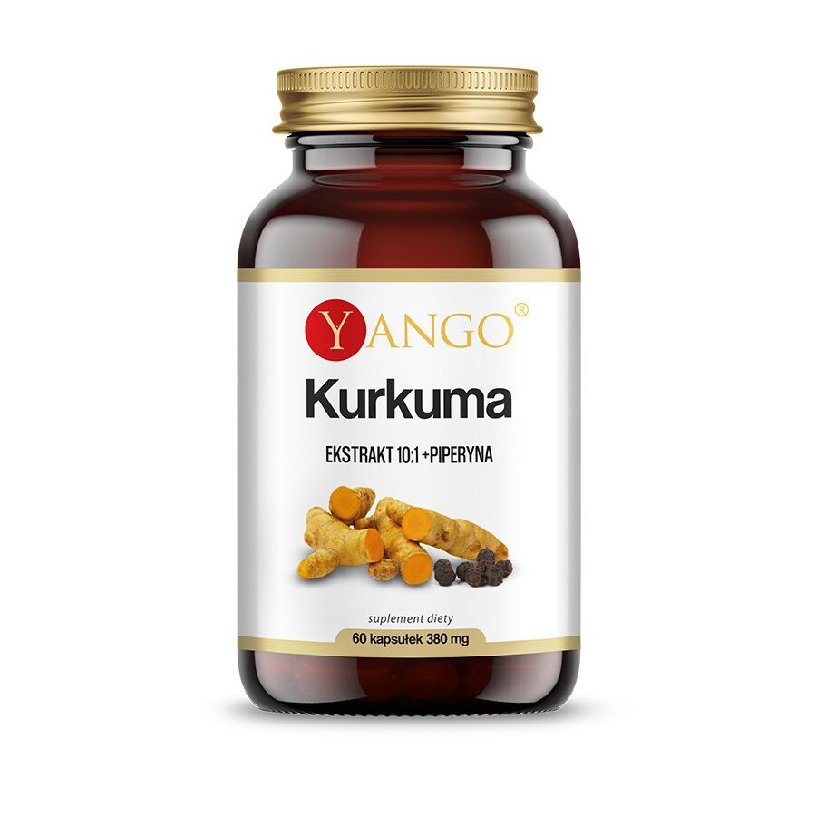 Yango - Gurkemejeekstrakt med Piperin 60 kapsler