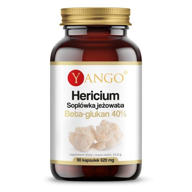 YANGO Hericium - 40% Beta-glucano (90 cápsulas) - Viking Supplements